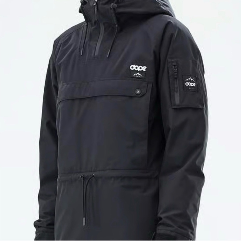 DOPE Men's Black Snowboard Jacket